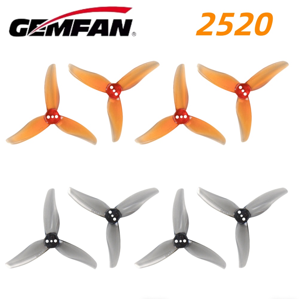 Drone Racing Propeller - 4 คู่เจมแฟน ฮิวริเคน 2520 2.5X2X3 ใบพัดพีซี