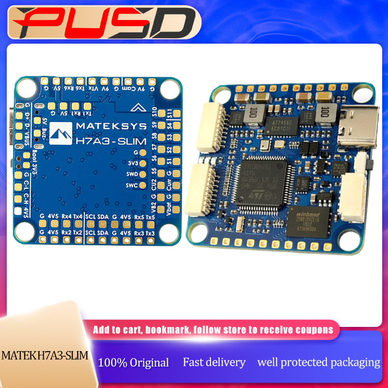 Drone Racing Flight Controller - Matek MATEKSYS H7A3-SLIM ชุดควบคุมการบิน STM32H7A3RIT6 ICM42688P