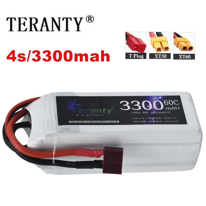 Drone Racing Battery - Lipo แบตเตอรี่แบบชาร์จไฟได้4S 3300mAh 60C 14.8V สำหรับ