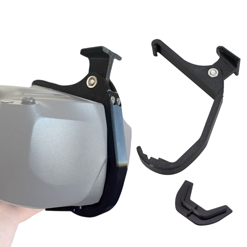 Drone Racing Goggles - ชุดอุปกรณ์ยึดแว่นตา FPV โดรนกับหมวกนิรภัยแบบยุทธวิธี วัสดุ PETG สำหรับแว่นตา
