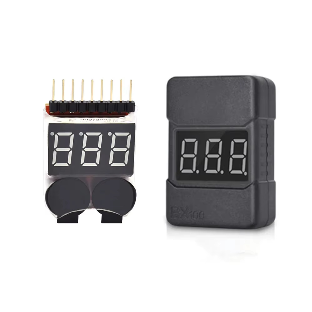 Drone Racing Battery - เครื่องทดสอบแรงดันแบตเตอรี่ BX100 1-8S Lipo พร้อมเสียงเตือนแรงดันต่ำ 3.7V