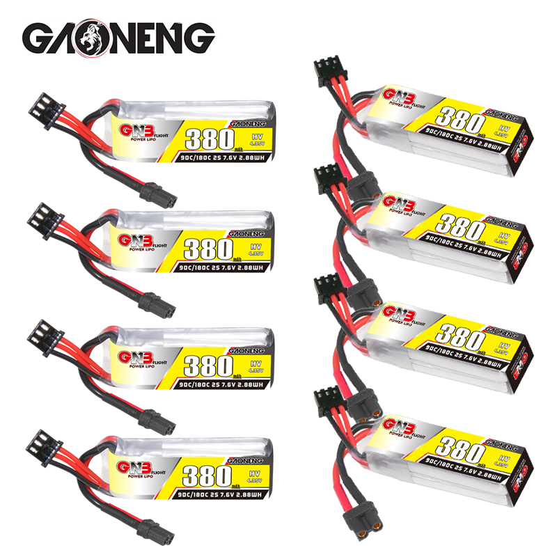 Drone Racing Battery - GNB 2S 7.6V 380mAh 90C/180C แบตเตอรี่ลิโป้สำหรับเบต้า