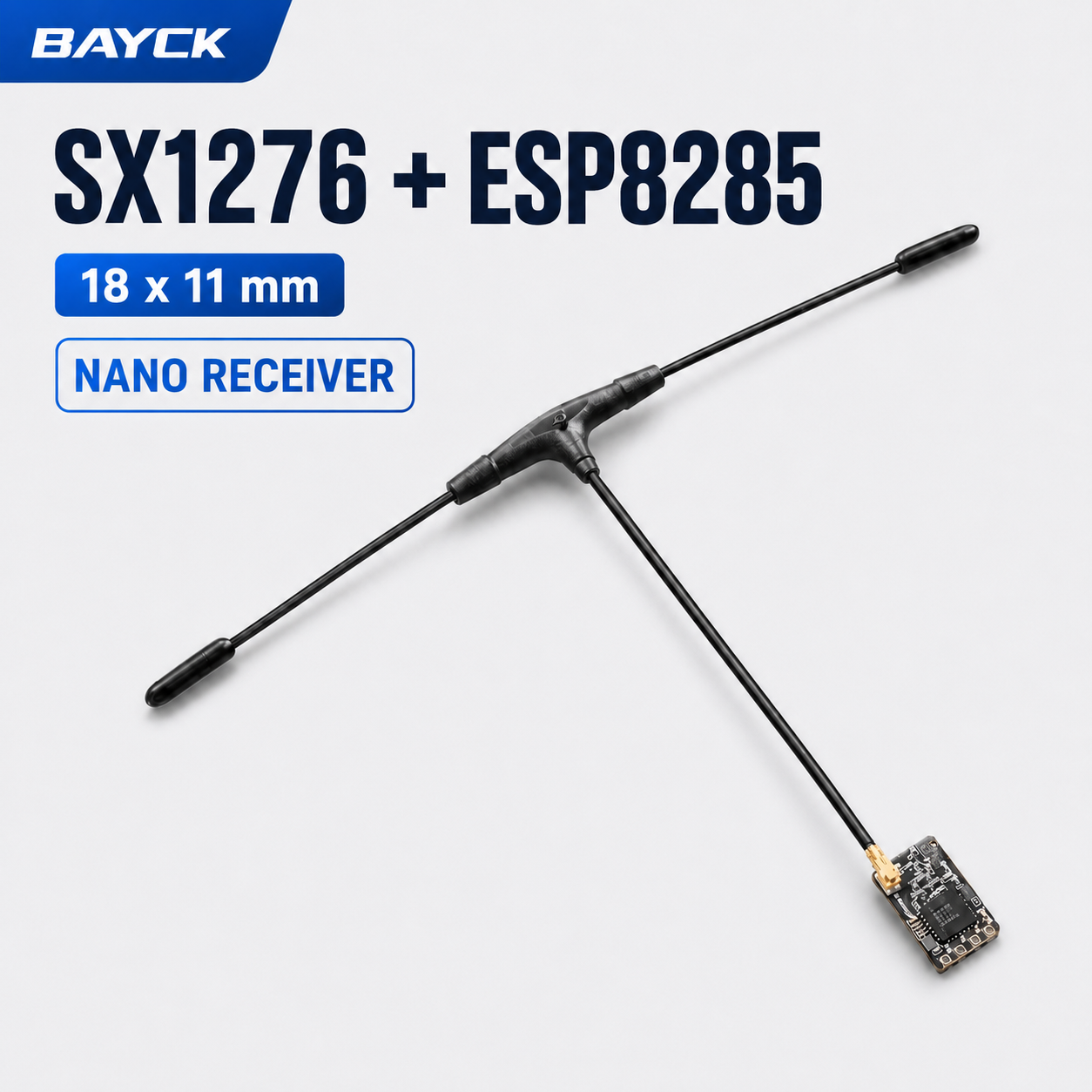 Drone Racing Receiver - ตัวรับสัญญาณ BAYCK ExpressLRS 915MHz Nano Receiver