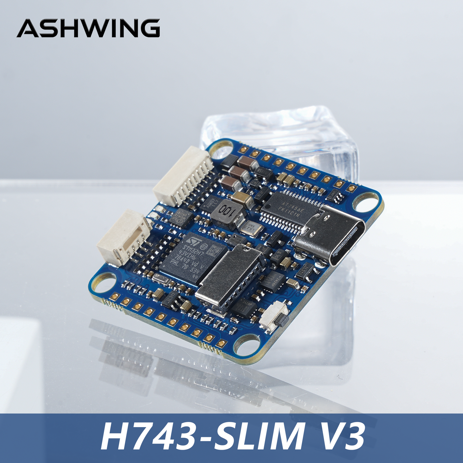 Drone Racing Flight Controller - H743-SLIM V3 ชุดควบคุมการบิน STM32H743VIT6 5V 2A