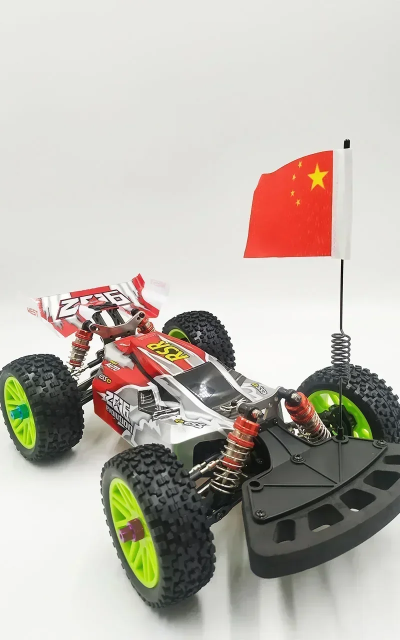 Drone Racing Flag - เสาอากาศโลหะและอุปกรณ์ตกแต่งธงขนาด 1/8 1/10 สำหรับรถบังคับวิทยุแบบมีราง SCX10 90046