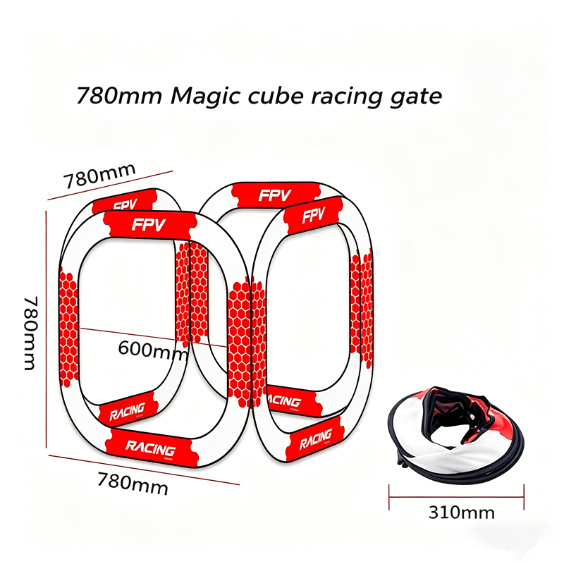 Drone Racing Flag - LDARC 780x780 มม. ประตูแข่ง FPV แบบพับได้,
