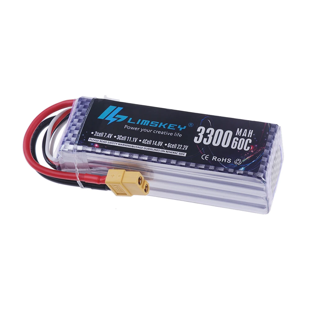 แบตเตอรี่ 4S LiPo 14.8V 3300mA - Drone Racing Battery บทวิจารณ์และราคา