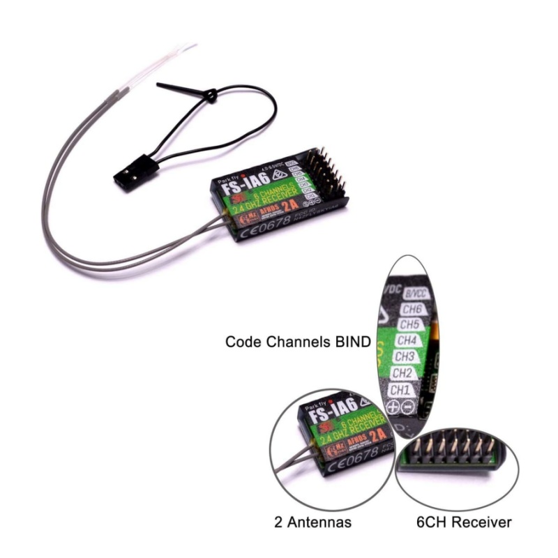 ฟลายสกาย FS-IA6 ตัวรับสัญญาณ 6 - Drone Racing Receiver บทวิจารณ์และราคา