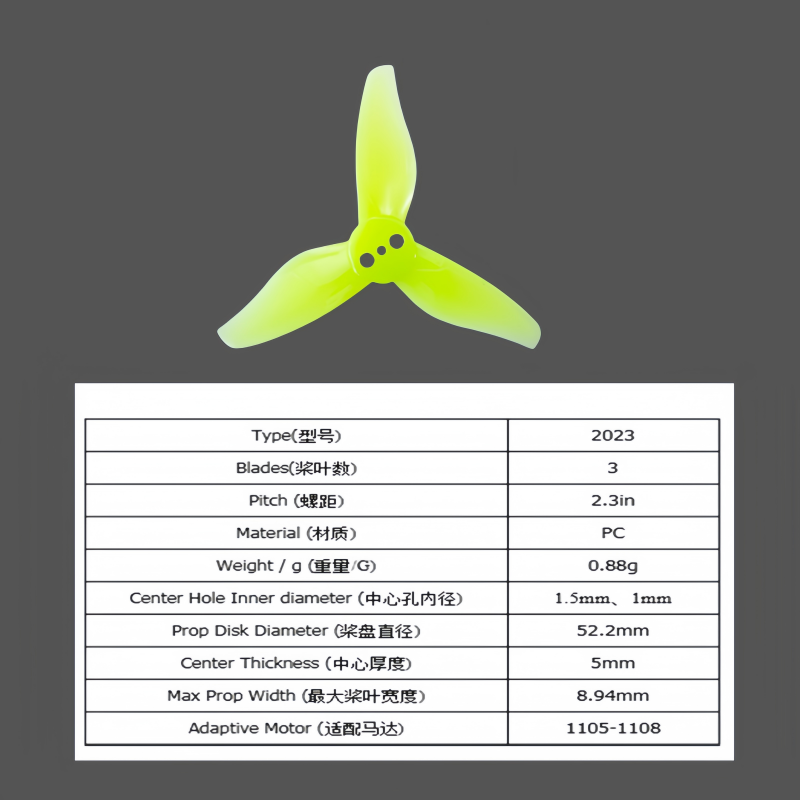 ใบพัด Gemfan 2023 แบบสามใบพัด  - Drone Racing Gate บทวิจารณ์และราคา