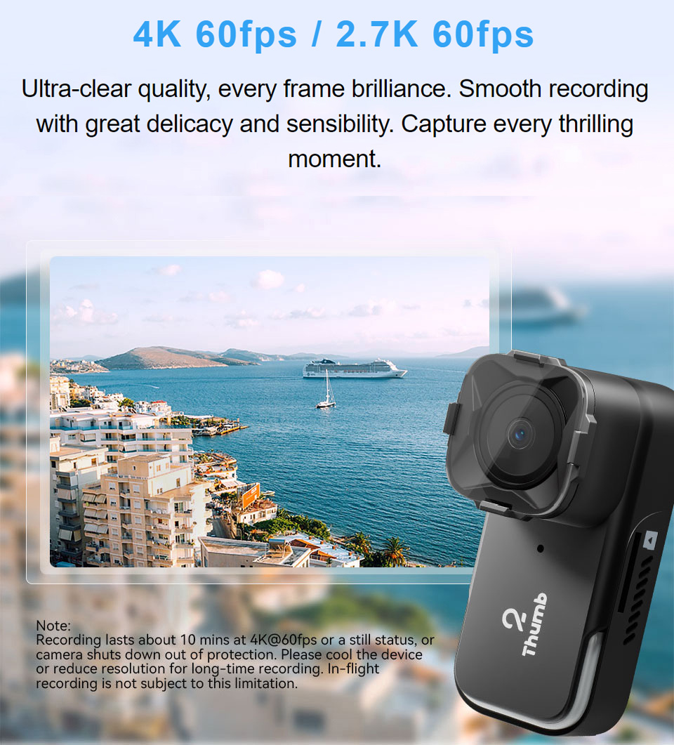 ใหม่รุ่น RunCam Thumb 2 4K 2.7 - Drone Racing Camera บทวิจารณ์และราคา