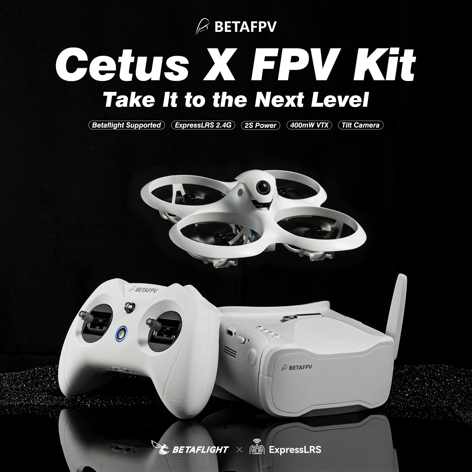 ชุดโดรนแข่ง BETAFPV Cetus X FP - Drone Racing Goggles บทวิจารณ์และราคา