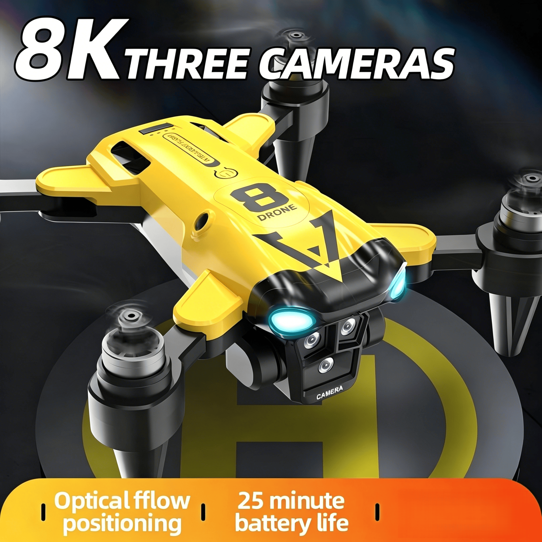 โดรนรุ่นใหม่พร้อมกล้องสามตัว,  - Drone Racing Camera บทวิจารณ์และราคา