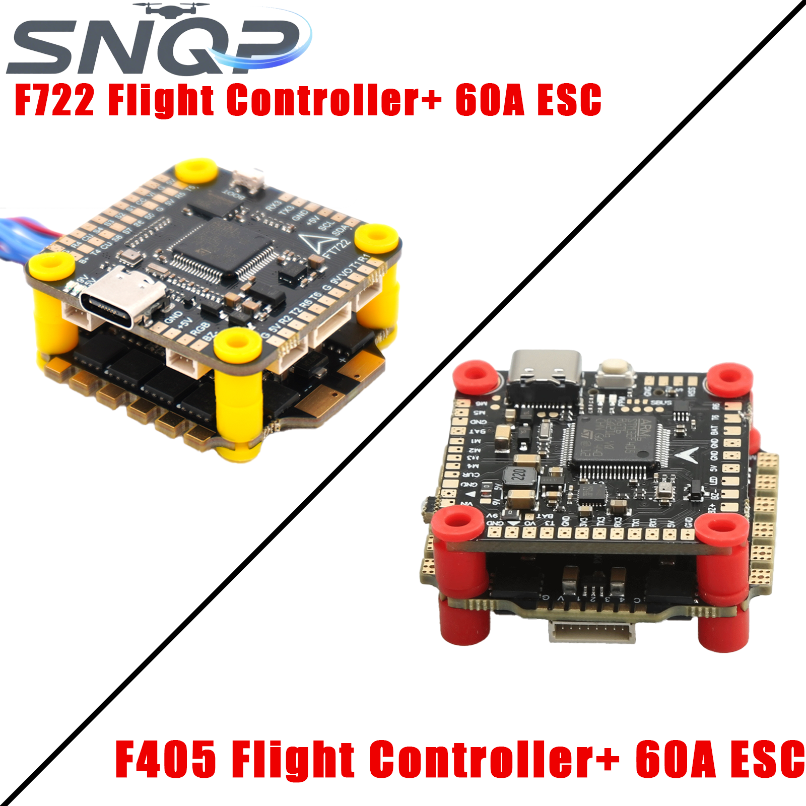 F405/F722 ตัวควบคุมการบินสามตั - Drone Racing Flight Controller บทวิจารณ์และราคา