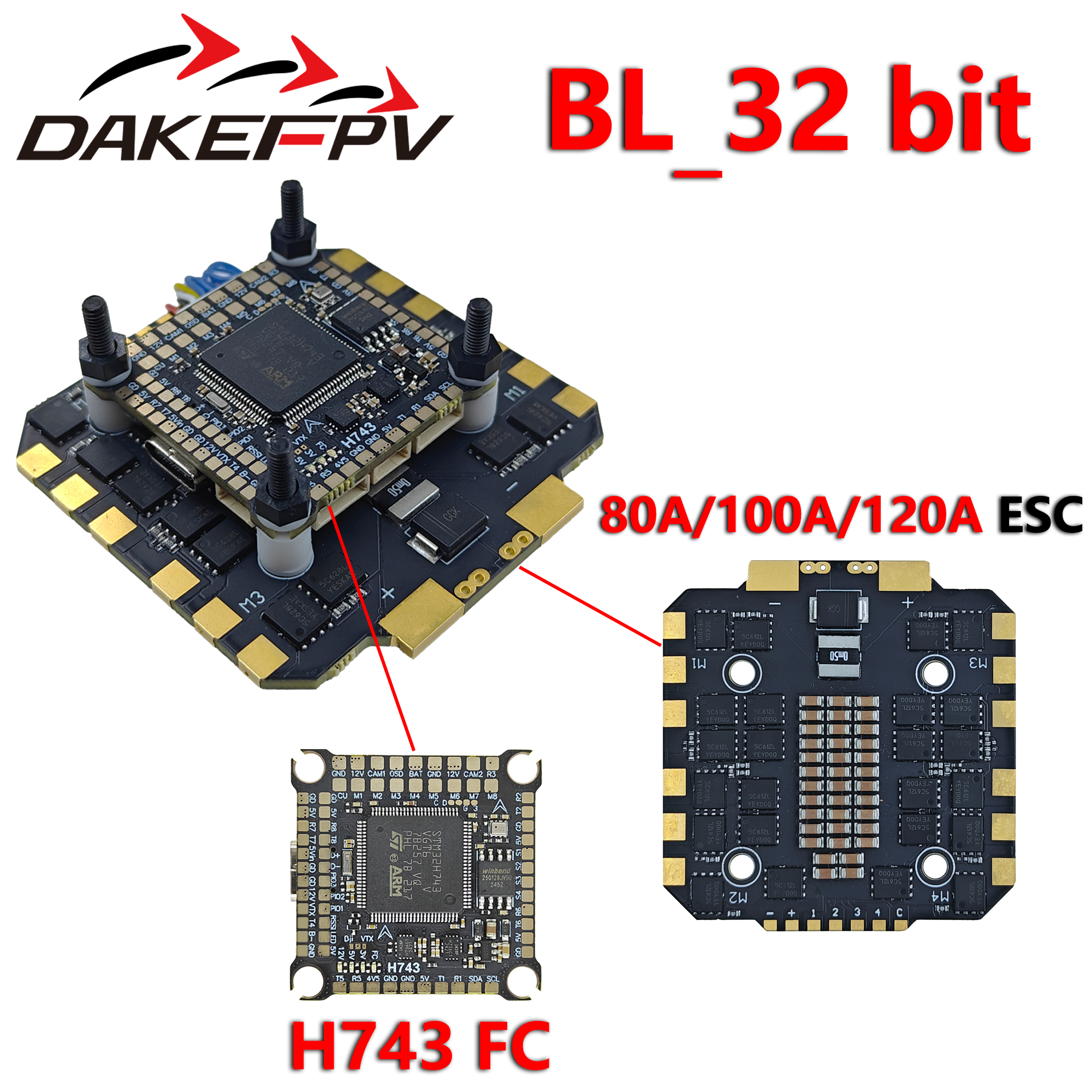 DAKEFPV H743 80A/100A/120A 32- - Drone Racing Flight Controller บทวิจารณ์และราคา
