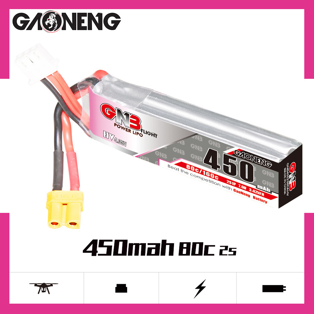 GNB LiPo แบตเตอรี่ HV 2S 7.6V  - Drone Racing Battery บทวิจารณ์และราคา