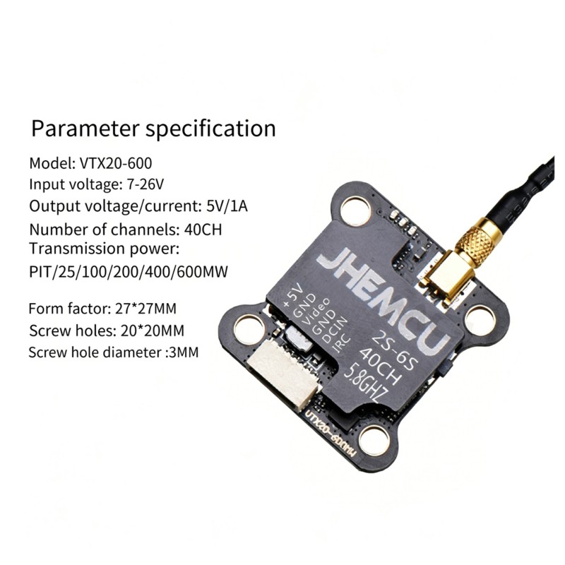 【TODAY-BUY】~@ JHEMCU VTX20-600 - Drone Racing Charger บทวิจารณ์และราคา