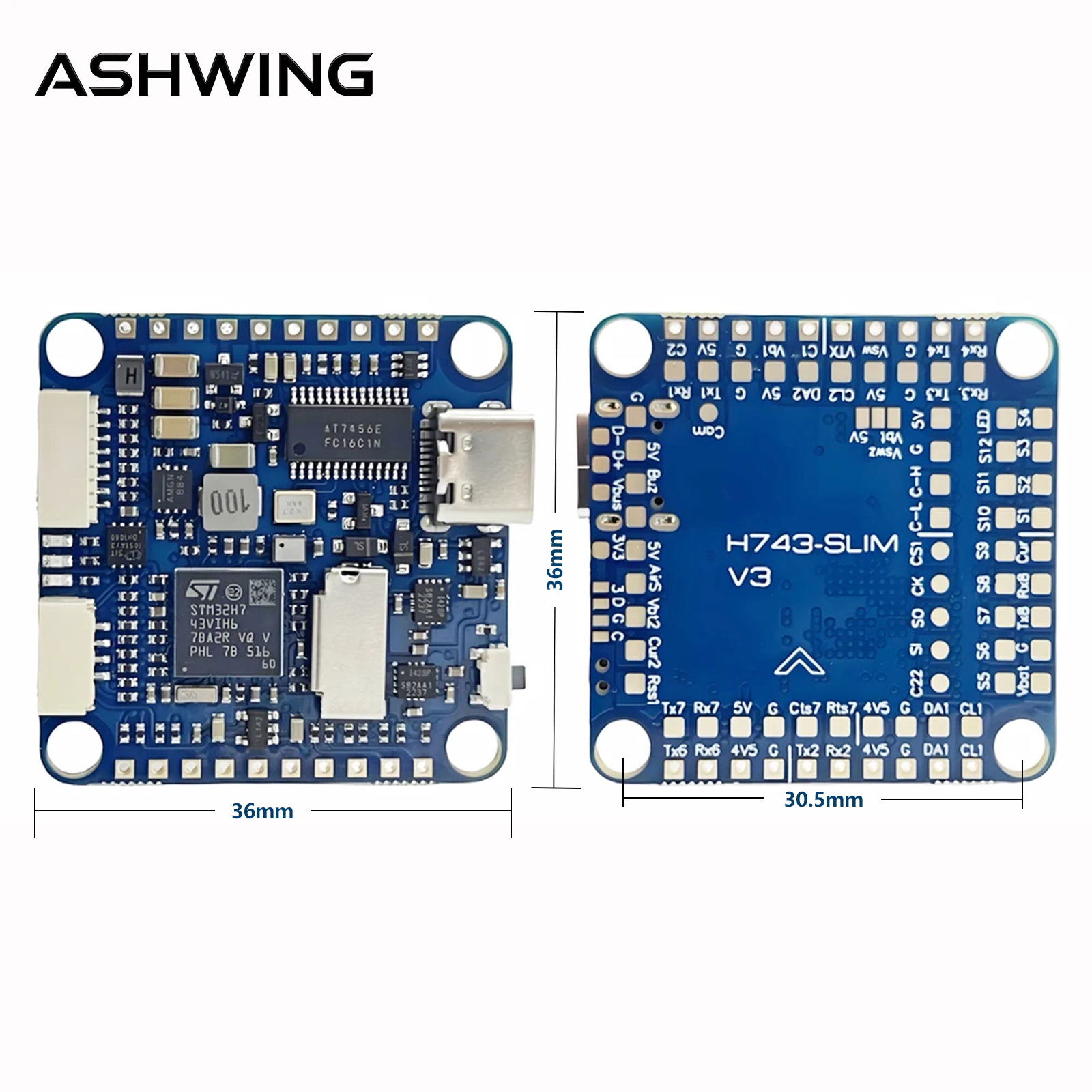 H743-SLIM V3 ชุดควบคุมการบิน S - Drone Racing Flight Controller บทวิจารณ์และราคา