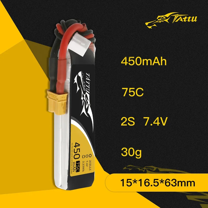 แบตเตอรี่ Tattu ใหม่450/500/55 - Drone Racing Battery บทวิจารณ์และราคา