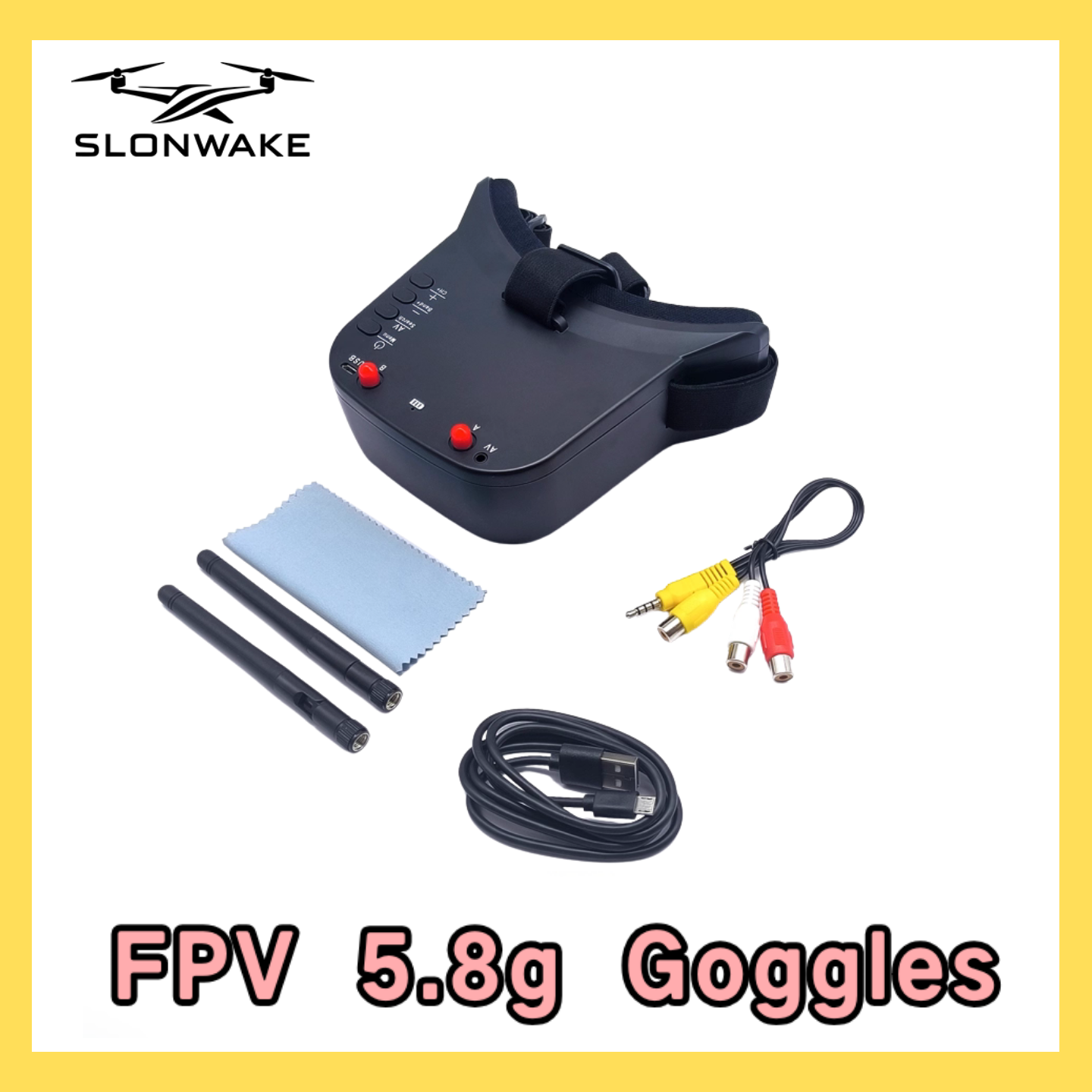 SLONWAKE 5.8G 48CH FPV 400mw V - Drone Racing Receiver บทวิจารณ์และราคา