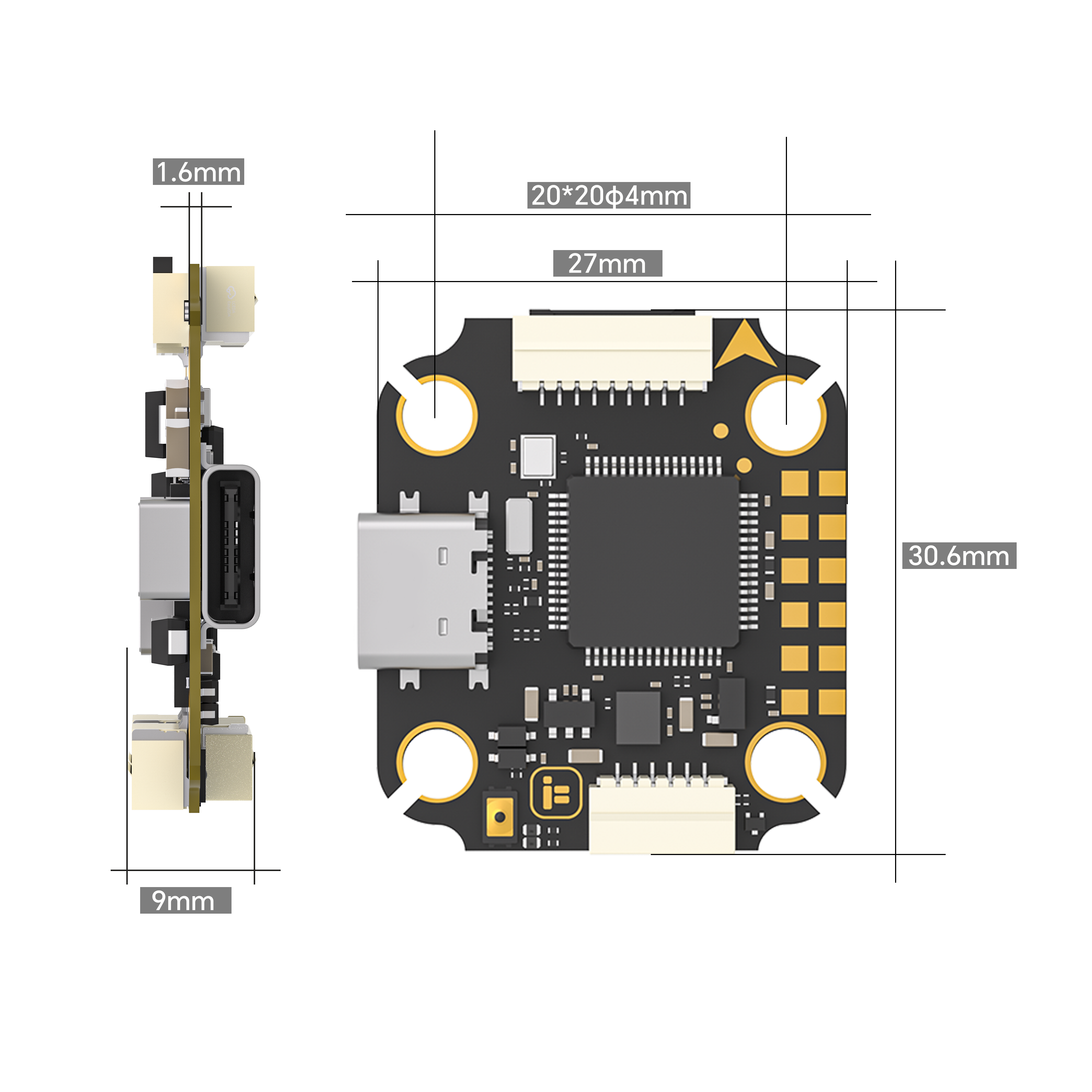 ชุดควบคุมการบิน iFlight Borg F - Drone Racing Flight Controller บทวิจารณ์และราคา