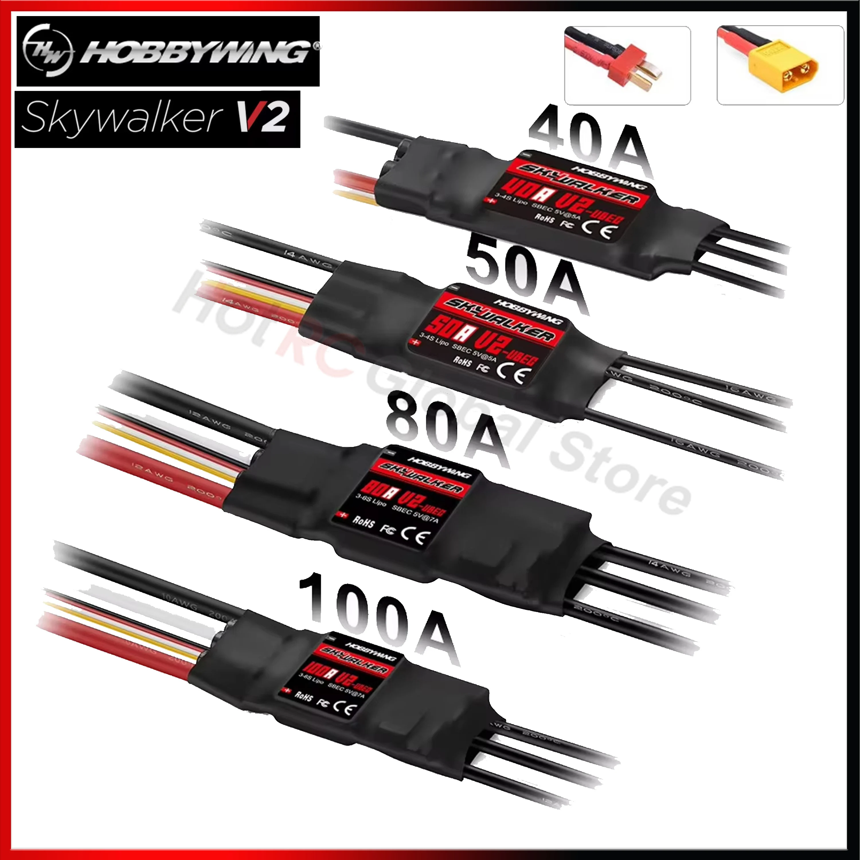 Hobbywing Skywalker ชุด V2 50A - Drone Racing Motor บทวิจารณ์และราคา
