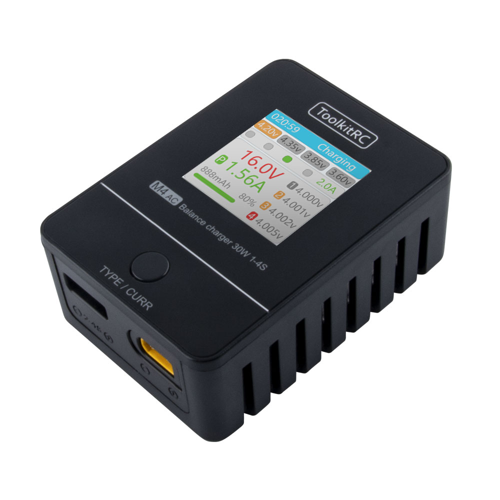 ชุดอุปกรณ์ ToolkitRC M4AC 30W  - Drone Racing Charger บทวิจารณ์และราคา