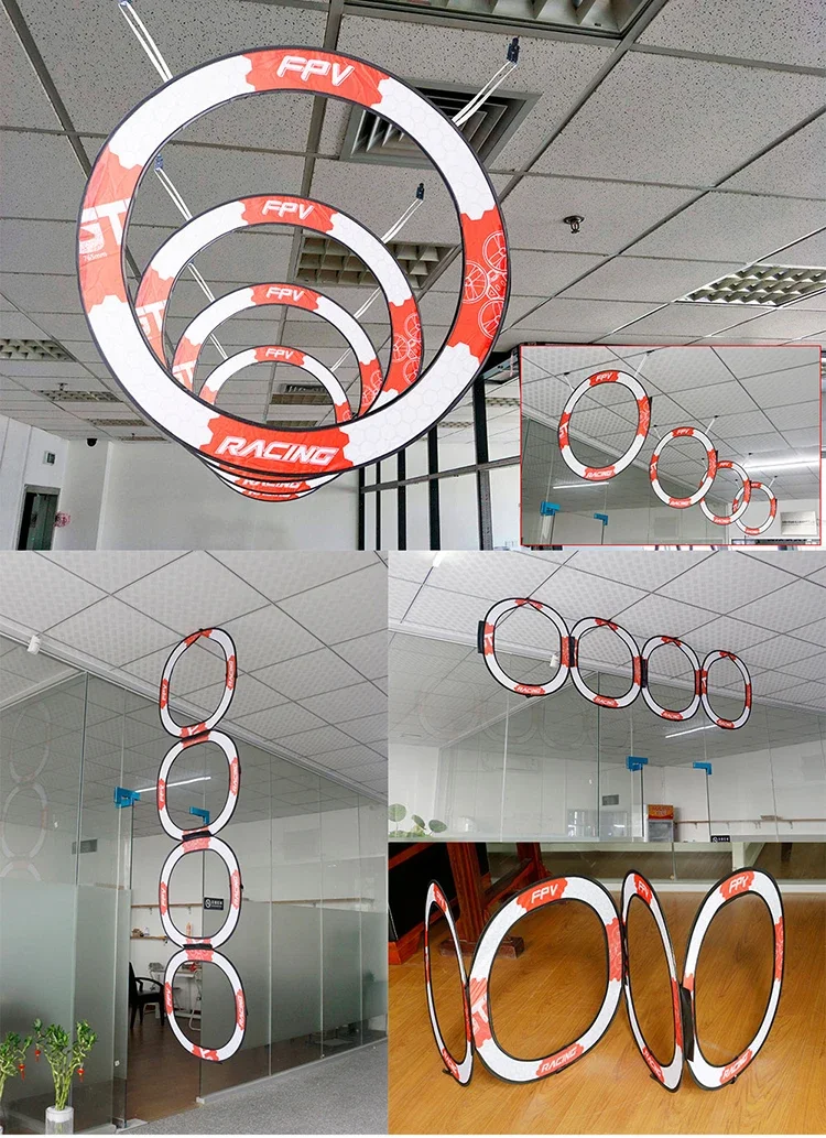 LDARC 765 มม.วงกลม Race Gate ส - Drone Racing Flag บทวิจารณ์และราคา